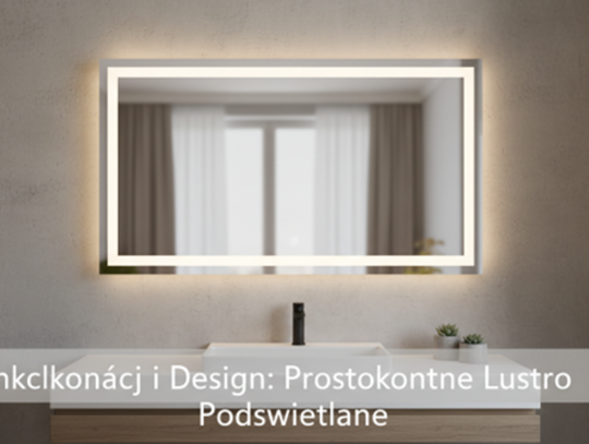 Funkcjonalność i Design: Prostokątne Lustro Podświetlane