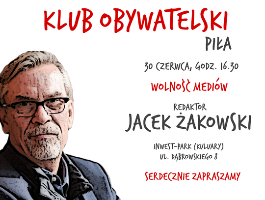 Jacek Żakowski w Pile