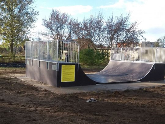 Mają nowe obiekty rekreacyjne: pierwszy był skatepark  