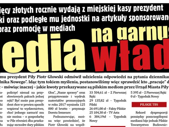 Media na garnuszku władzy