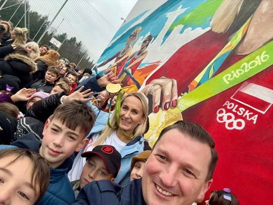 Mural mistrzyni w Szydłowie