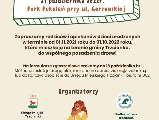 Park Pokoleń w Trzciance rozrośnie się