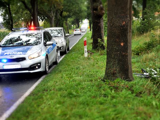 Potrącił rowerzystkę i uciekł 