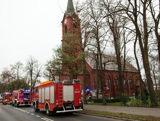 Pożar na chórze w kościele pw. Św. Stanisława Kostki