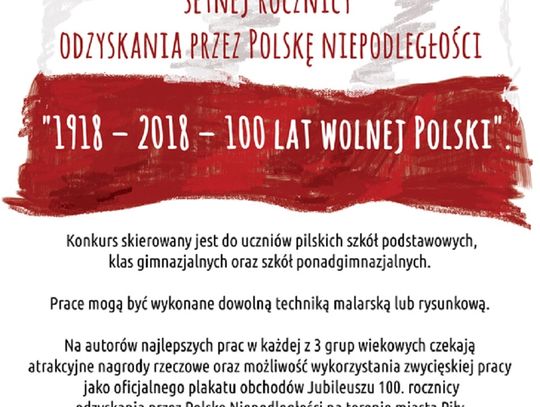 Rocznica odzyskania niepodległości i konkurs na plakat