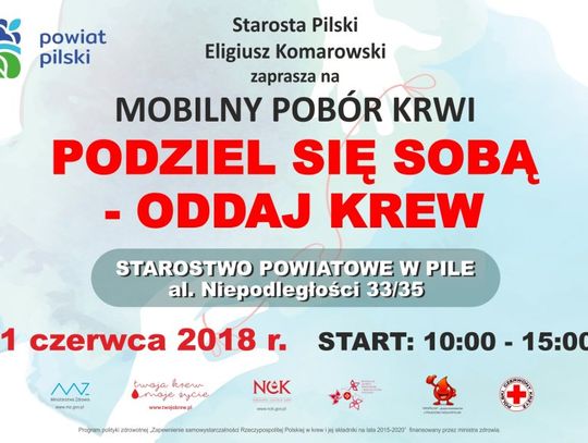 Zbiórka krwi pod starostwem