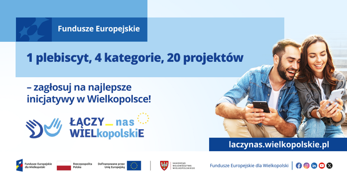 1 plebiscyt, 4 kategorie, 20 projektów – zagłosuj na najlepsze inicjatywy w Wielkopolsce!