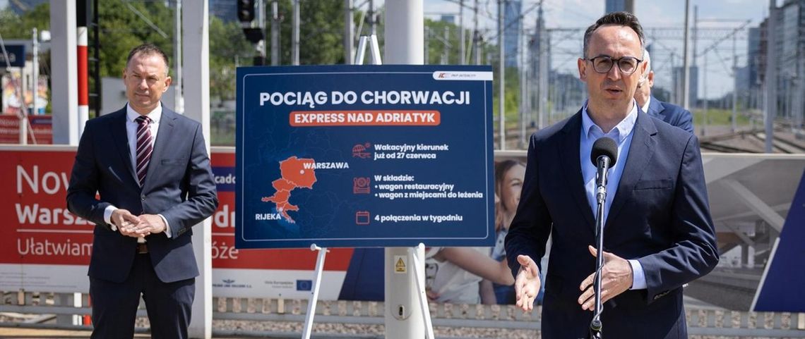 Dobre wieści dla urlopowiczów! Rusza bezpośredni pociąg z Polski do Chorwacji