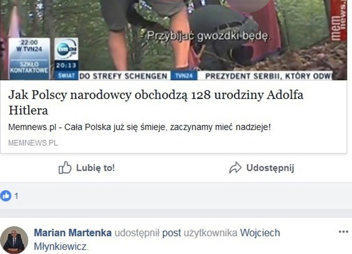 Martenka promował nazizm? Prokuratura bada sprawę