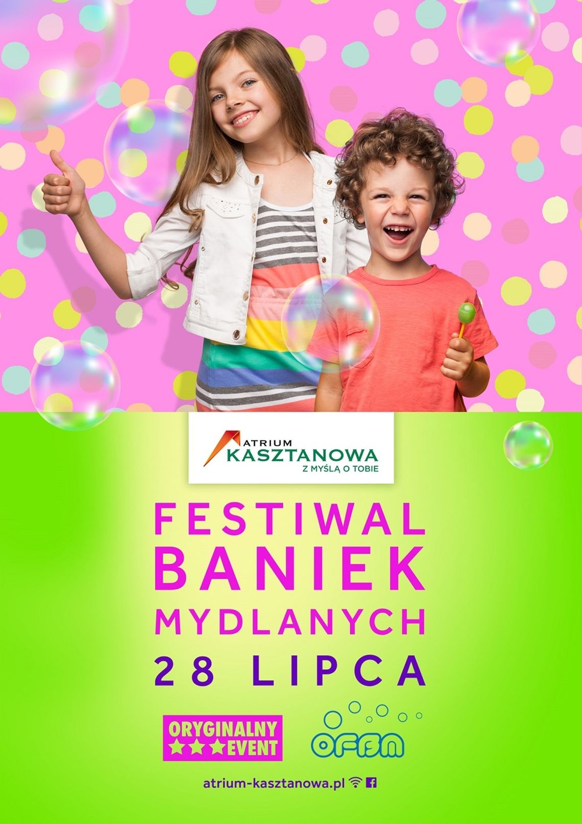 Ogólnopolski Festiwal Baniek Mydlanych w Atrium Kasztanowa