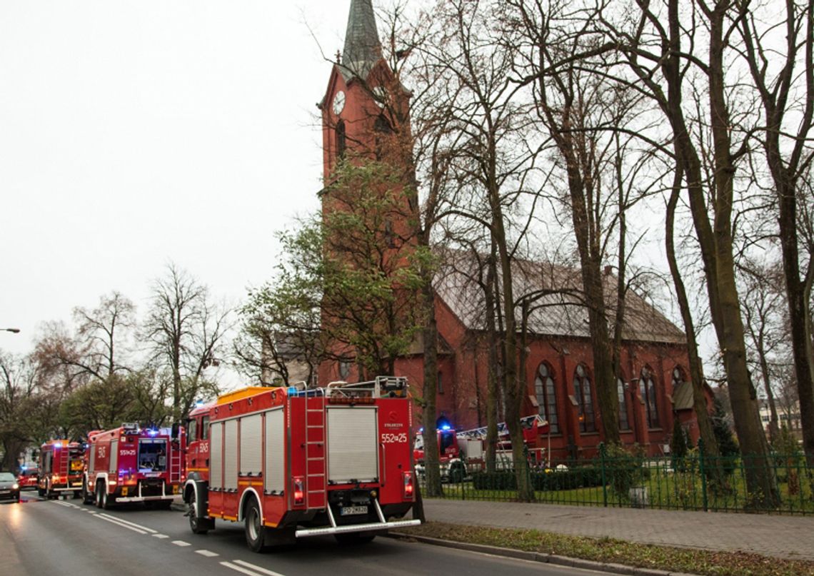 Pożar na chórze w kościele pw. Św. Stanisława Kostki