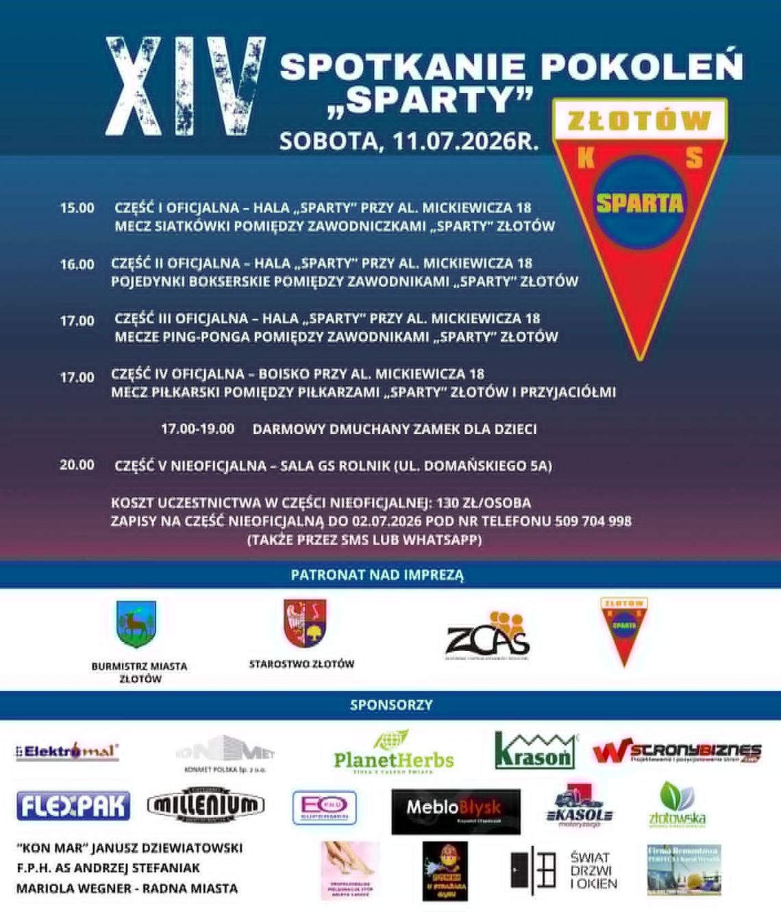 Sparta zaprasza! Sparta zaprasza!