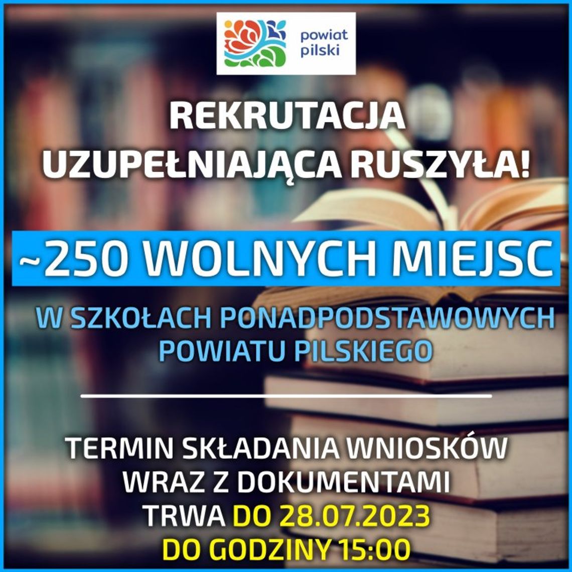 Wolne miejsca w szkołach czekają na uczniów. Rekrutacja do jutra!