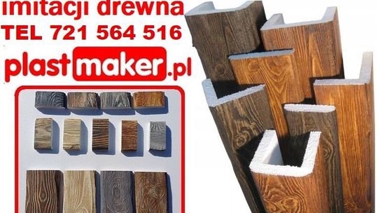 belki rustykalne sufitowe maskownice NA WYMIAR drewna fake wood elastyczna deska