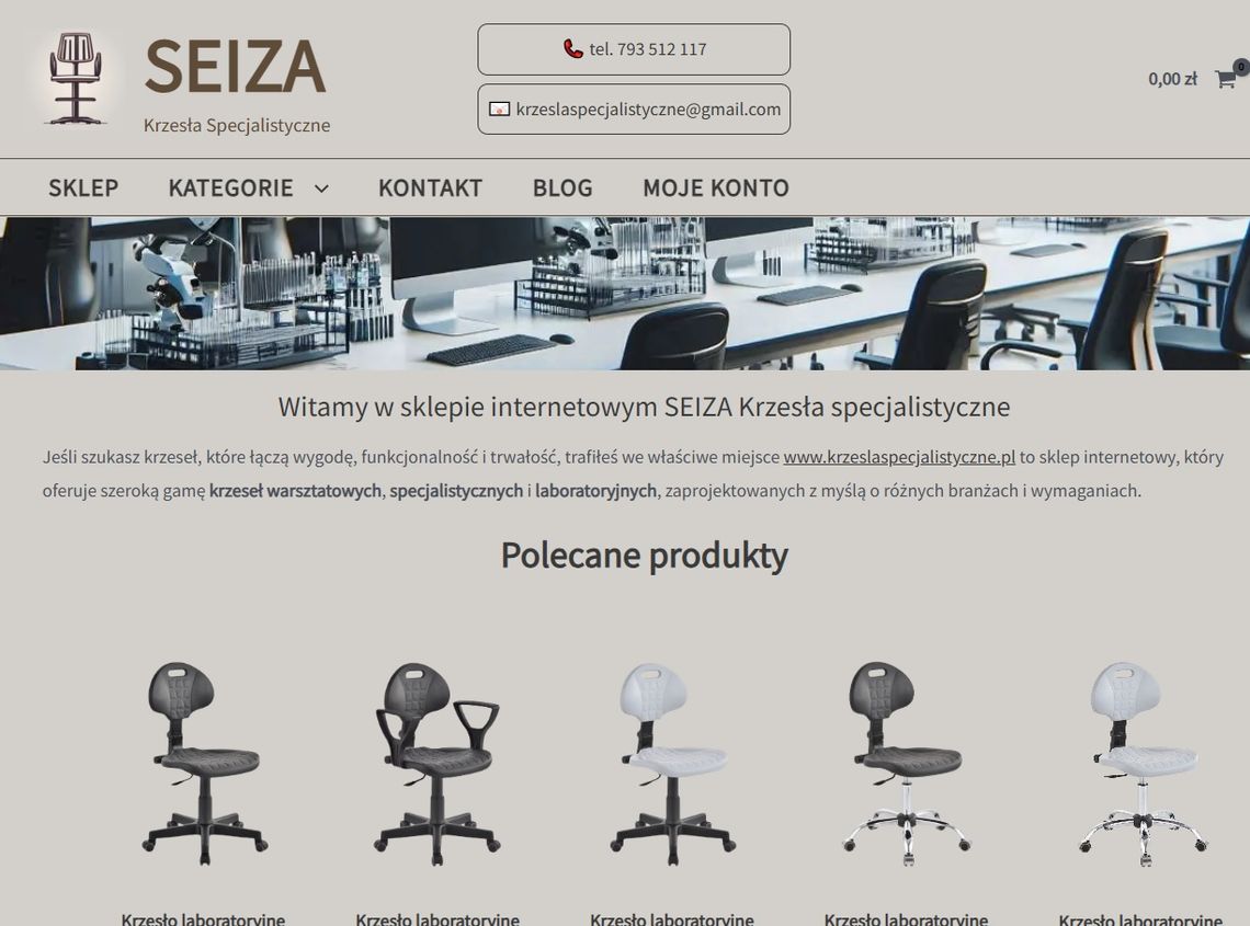 Krzesła Specjalistyczne SEIZA Krzesła Specjalistyczne SEIZA