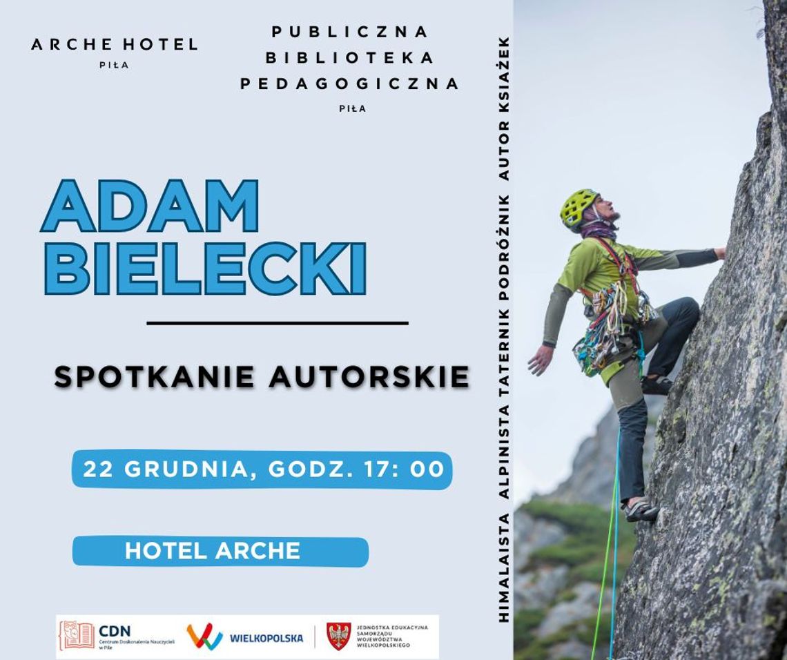 Spotkanie autorskie z Adamem Bieleckim w Pile